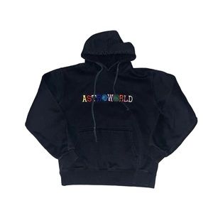 𝅺TRAVIS Scott Astroworld “Wish You Were Here” Black Hoodie Size Small 2018